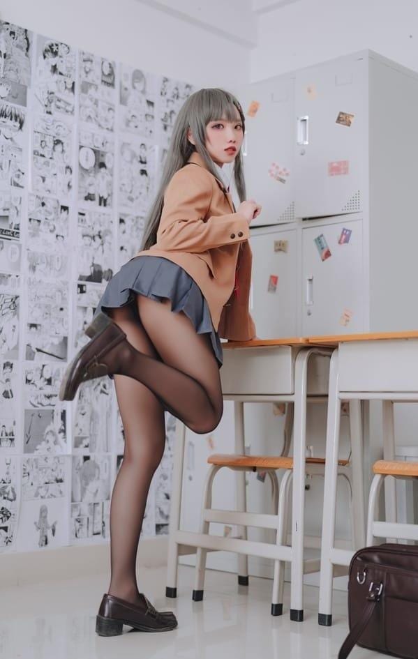 果咩酱w – NO.043 麻衣校服[30P-434M]