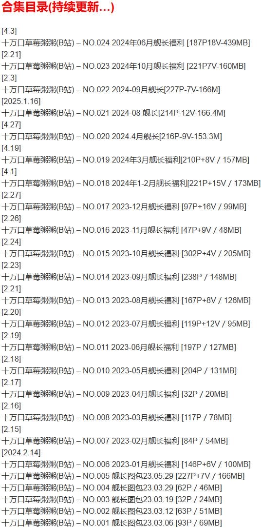 十万口草莓粥粥 – 舰长写真&视频合集【持续更新中】-2 十万口草莓粥粥 – 舰长写真&视频合集【持续更新中】