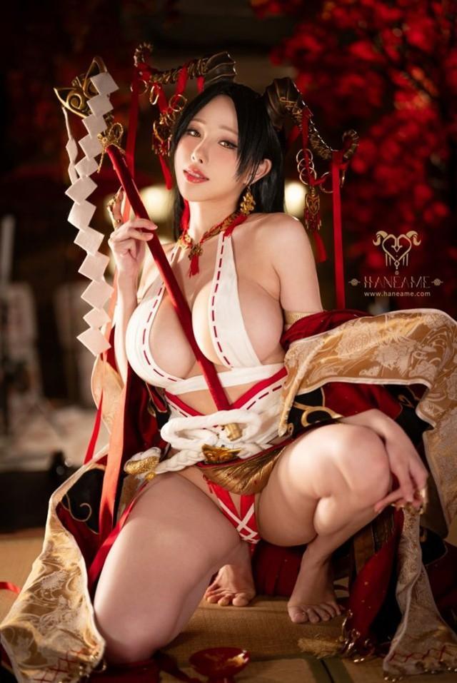 雨波_HaneAme – NO.397 Lustful Goat Miko邪羊巫女[28P-161MB]