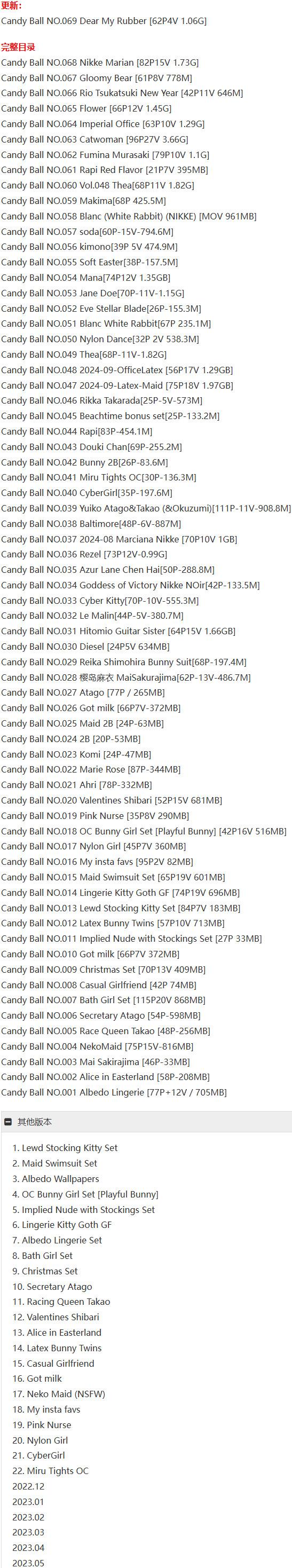 Candy Ball – 写真图包合集【持续更新中】-1 Candy Ball – 写真图包合集【持续更新中】